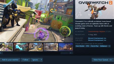 Overwatch 2 receives Overwhelmingly Negative reviews on Steam within 24 ...