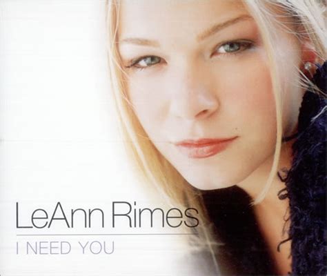 Leann Rimes I Need You UK 2-CD single set (Double CD single) (179973)