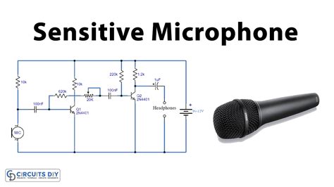 Condenser Mic Preamplifier Circuit Using BC547 Transistor, 46% OFF