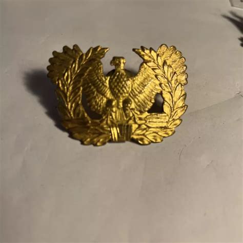 VINTAGE WWII US Army Warrant Officer Eagle Hat Pin ( Standing On Two Arrows ) $25.00 - PicClick