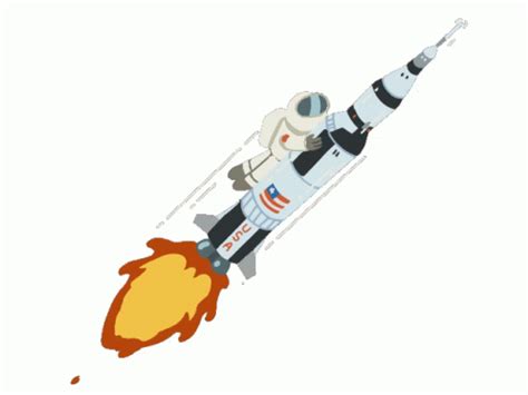 Saturn V Space Sticker - Saturn V Space Rocket - Temukan & Bagikan GIF