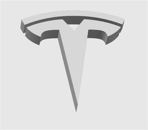 STL file Tesla Logo・3D printing design to download・Cults