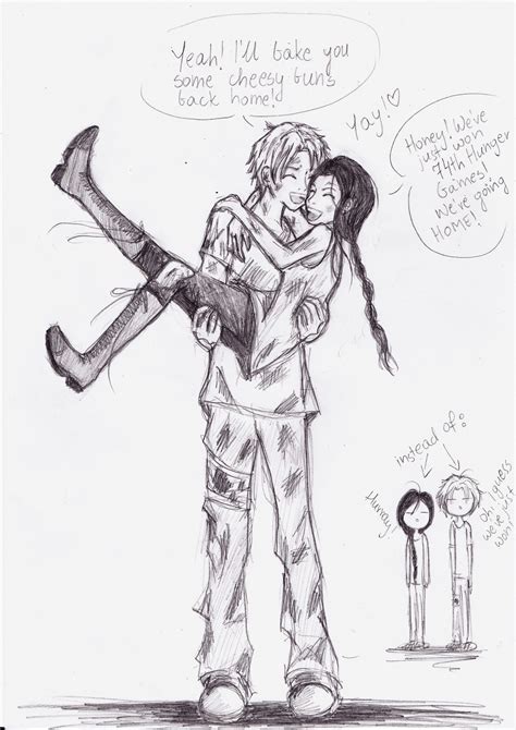 Peeta and Katniss ♬ - Peeta Mellark and Katniss Everdeen Fan Art ...