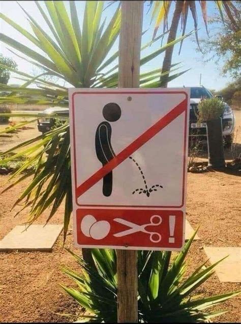 Pee sign : r/funny