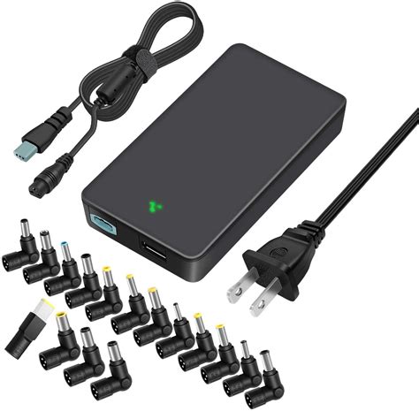 Outtag 90W Universal Laptop Charger Slim 15-20V Automatic Voltage Power Adapter Supply w/5V USB ...