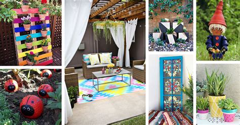 29 Bright DIY Painted Garden Decorations for a Colorful Yard