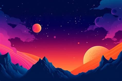 Premium AI Image | Futuristic space background