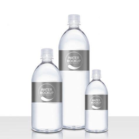 Mineral Water Plastic Bottle PSD Mockup | Mockup | Agua mineral, Etiquetas de agua y Botellas