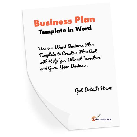 Business Plan Template in Word - Wise Business Plan