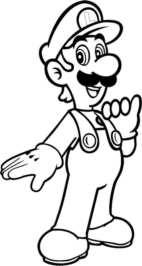 Free Printable Luigi Coloring Pages For Kids | Mario bros para colorear, Páginas para colorear ...