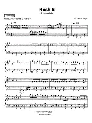 "Rush E" Sheet Music - 32 Arrangements Available Instantly - Musicnotes