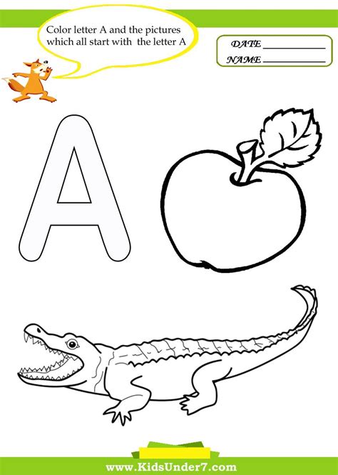 Letter A Worksheets Preschool - Worksheet Educational Ideas