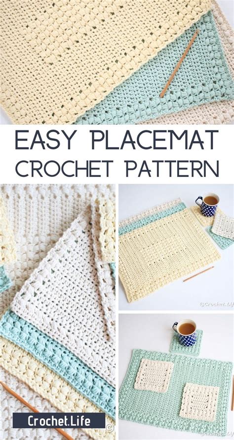 3 Easy Crochet Placemat Patterns - Crochet Life