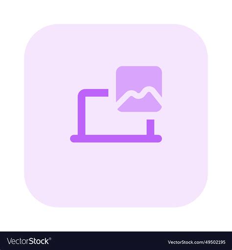 A storage of photos and videos in laptop Vector Image