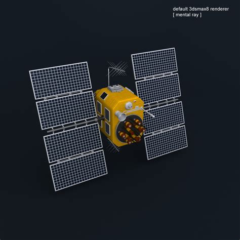 gps satellite 3d model