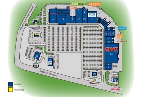 Fairfield Commons Mall Map