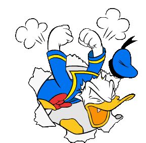 Donald Duck Sticker - Donald Duck Angry - Discover & Share GIFs | Donald duck, Goofy disney, Donald