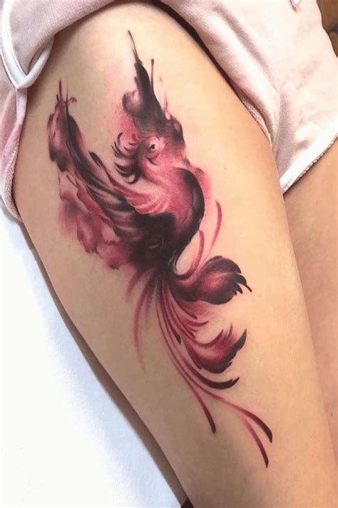Wonderful Phoenix Thigh Harry Potter Tattoo | Magic tattoo, Small phoenix tattoos, Phoenix ...