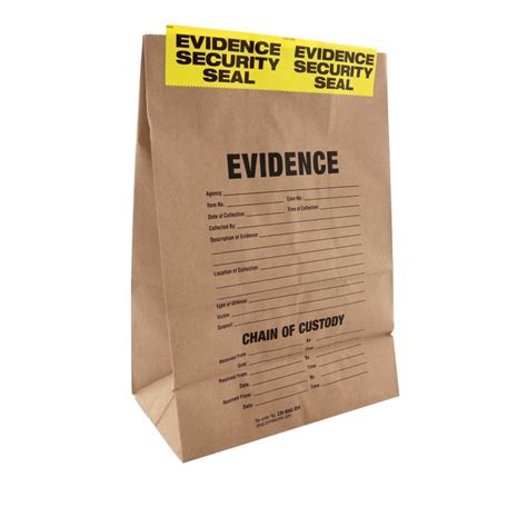 Paper Evidence Bags Sample Pack of 15 - Crime Scene Forensic Supply Store