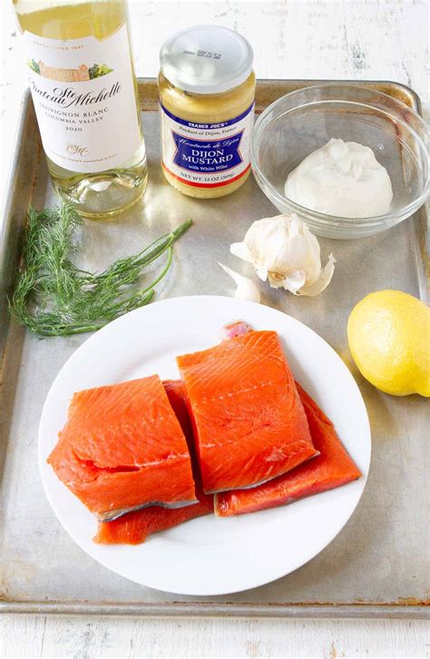 Poached Salmon with Dill Sauce - Cookin Canuck