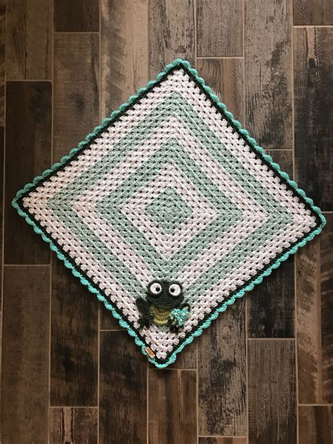 Baby Blanket Crochet Baby Blanket Frog Baby Blanket Baby | Etsy