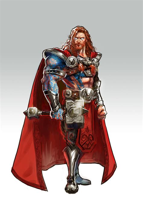ArtStation - Norse God - Thor, Dzulfeqar Nasir | Thor comic, Thor comic ...