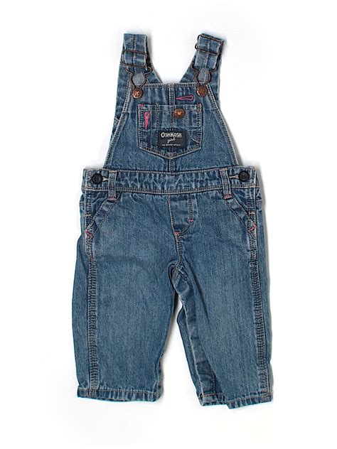 OshKosh B'gosh 100% Cotton Solid Blue Overalls Size 6 mo - 61% off ...