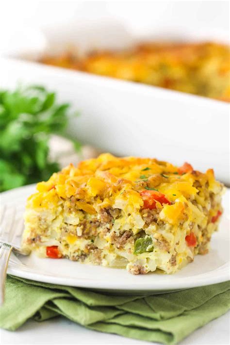 Hashbrown Breakfast Casserole | Tastes Like Happy – Food & Recipe Blog