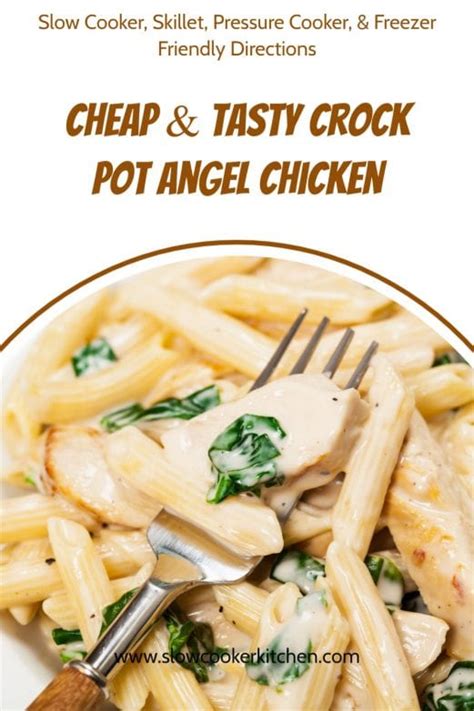 Simple Angel Chicken & Pasta [Slow Cooker, Instant Pot, Stovetop, Freezer]