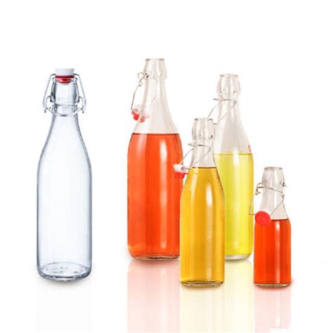 Swing top amber glass bottle - Glass bottle manufacturer-MC Glass