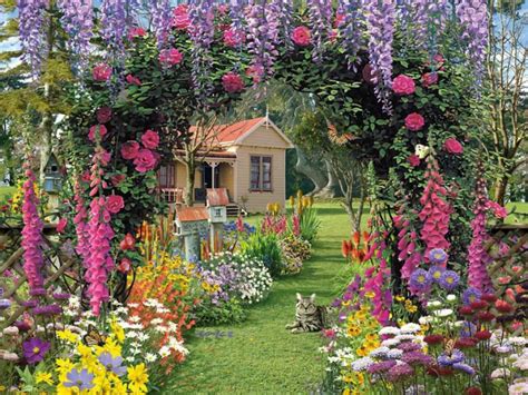 Cottage Garden - World of Flowering Plants