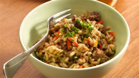 Ground Beef Risotto Recipe - BettyCrocker.com