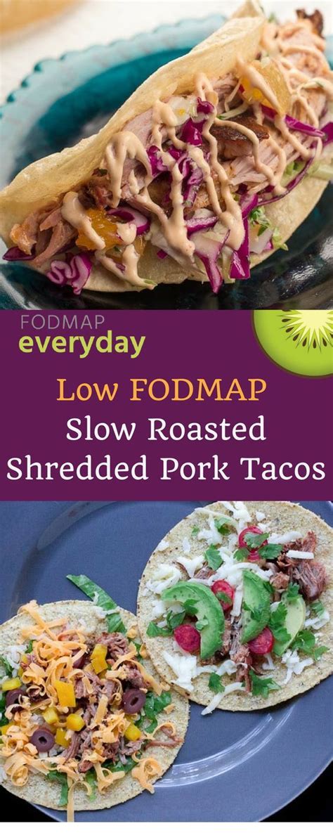 Slow Roasted Shredded Pork Tacos | Recipe | Low fodmap recipes dinner, Fodmap friendly recipes ...