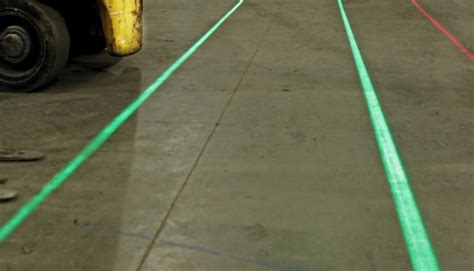 Laser floor marking system. Replaces floor paint and tape. Super bright.