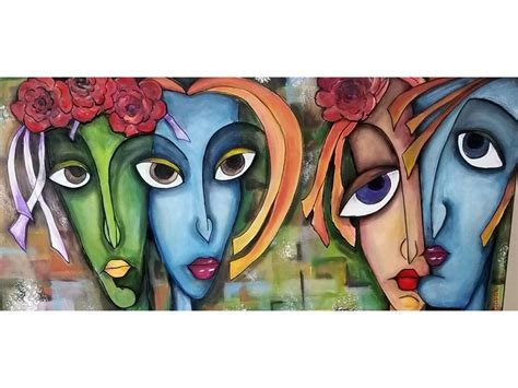 Abstract Face Art, by the artist Renata Minko | Gallea