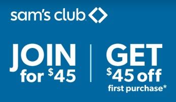 New Sam's Club Membership + $45 Off Your First Purchase