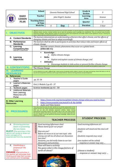 Detailed Lesson Plan In Chemical Bonding