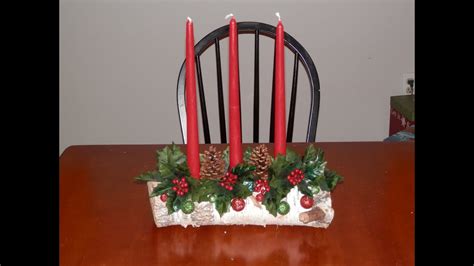 My Yule Log Candle Holder Video! - YouTube