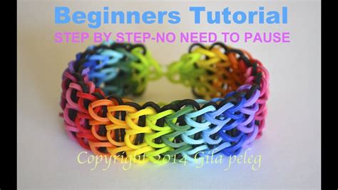 Rainbow Loom-Multicolor Triple Single bracelet for beginners-STEP BY STEP - YouTube