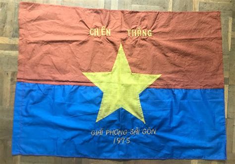 Vietnam - Vietcong - Rare flag - 1975 - Catawiki