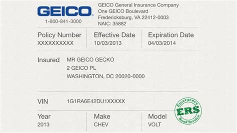 car insurance cards printable car insurance cards templates geico car ...