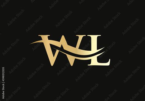 WL Logo Design for business and company identity. Creative WL letter ...