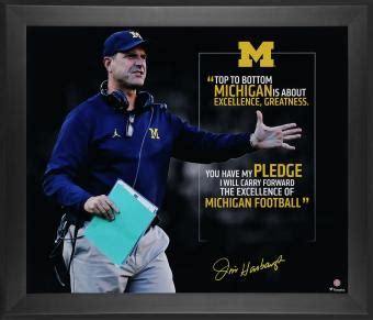 Jim Harbaugh Sports Memorabilia: Signed & Autographed