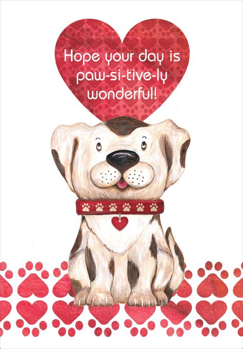 Dog Valentine's Day Card - V9890