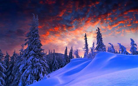 Snow Landscape Wallpapers - Top Free Snow Landscape Backgrounds ...