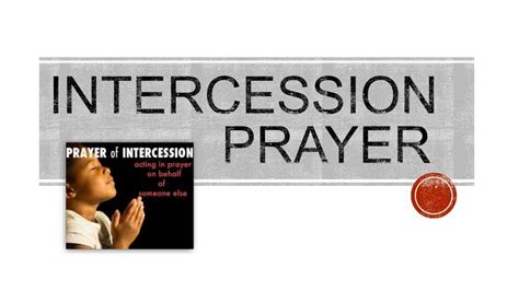 Intercession Prayer