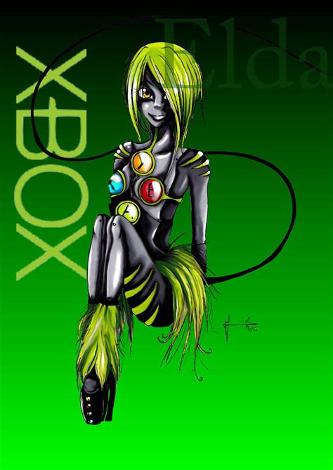 Xbox girl by Elda-illustration on DeviantArt