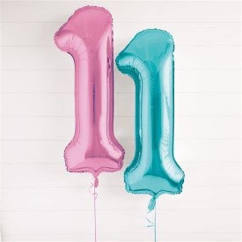 Pastel Pink Number 1 Shaped Foil Balloon 34 Packaged - Etsy