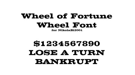 Wheel of Fortune Wheel Font by PuzzylPiece on DeviantArt