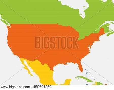 Usa Blank Map. High Vector & Photo (Free Trial) | Bigstock